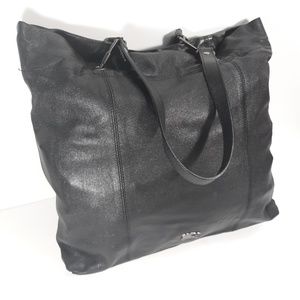 New BURBERRY Leather Drawstring Slouchy Tote